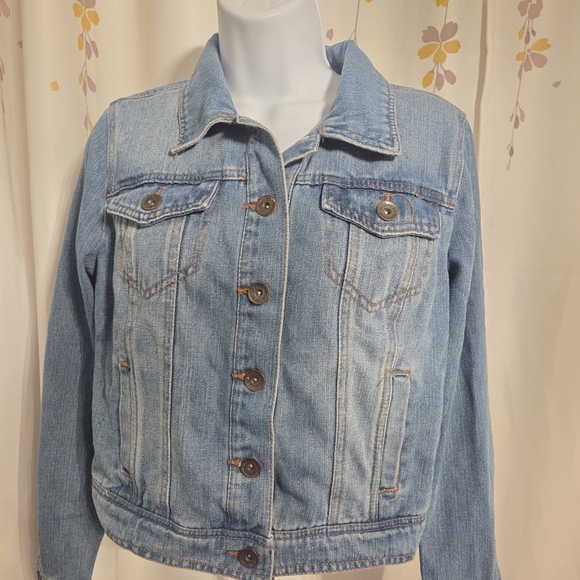 Dollhouse Jackets & Blazers - Trendy Dollhouse Light Blue Jean Jacket Button Up Vintage - Size‎ Medium